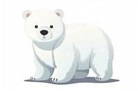 Bear mammal animal white. AI generated Image by rawpixel.