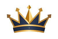 Crown symbol logo white background.