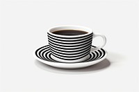 Coffee cup pattern saucer. 