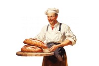 Bread baker adult food. AI generated Image by rawpixel.