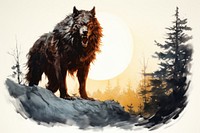 Wolf mammal animal pet. AI generated Image by rawpixel.