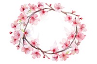 Blossom flower circle cherry. 