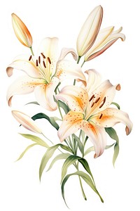 Flower plant lily inflorescence. AI generated Image by rawpixel.