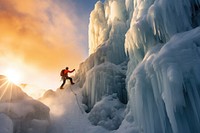 Climbing recreation adventure outdoors. AI generated Image by rawpixel.