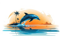 Dolphin outdoors animal mammal. 