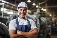 Industry factory helmet worker. 