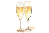 Champagne glass drink refreshment. AI generated Image by rawpixel.