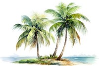 Tree outdoors coconut nature. AI generated Image by rawpixel.