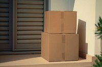 Moving boxes mockup, object psd