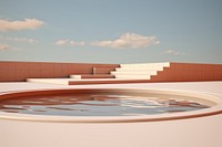 Jacuzzi pool swimming pool architecture. AI generated Image by rawpixel.