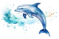 Dolphin animal mammal fish. AI generated Image by rawpixel.