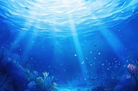 Underwater backgrounds outdoors nature, digital paint illustration.  image