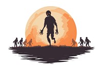 Silhouette outdoors cartoon shadow. AI generated Image by rawpixel.