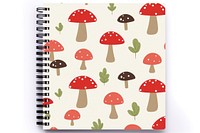 Mushroom pattern plant white background. 