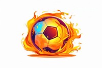 Football fire sports competition. 