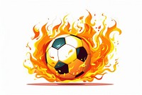 Football sports fire explosion. 