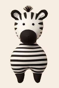 Zebra toy wildlife cartoon. 