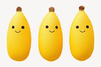 Toy cartoon banana cute. 