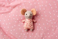 Toy cartoon mouse doll. 