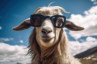 Sunglasses livestock mammal animal. 