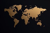 Map world space black. AI generated Image by rawpixel.