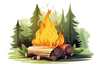 Bonfire fireplace deforestation firewood. AI generated Image by rawpixel.