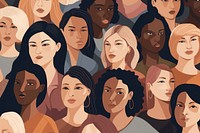 Adult women togetherness backgrounds. AI generated Image by rawpixel.