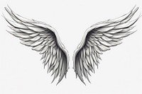 Drawing sketch angel line. AI generated Image by rawpixel.