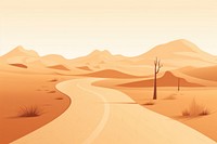 Desert landscape outdoors nature. AI generated Image by rawpixel.