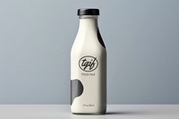 Milk bottle mockup, product packaging psd