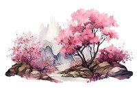 Painting nature flower plant. AI generated Image by rawpixel.