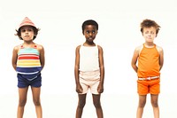 Shorts child kid white background. 