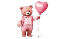 Balloon pink bear toy. 