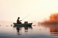 Fishing boat outdoors vehicle. 