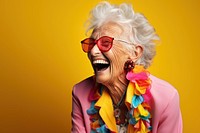 Laughing glasses adult woman. AI generated Image by rawpixel.