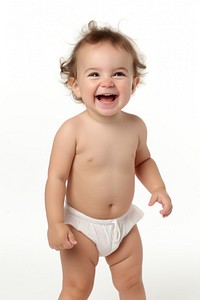 Baby laughing portrait photo. 