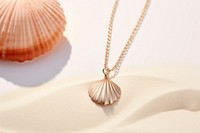 Seashell necklace pendant jewelry. 