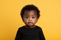 Baby portrait black photo. AI generated Image by rawpixel.