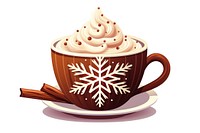 Cup dessert coffee latte. AI generated Image by rawpixel.