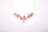 Necklace jewelry blossom flower. 