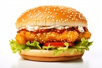 Burger food fish hamburger. AI generated Image by rawpixel.