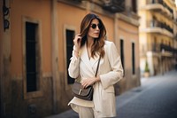Blazer bag accessories sunglasses. AI generated Image by rawpixel.