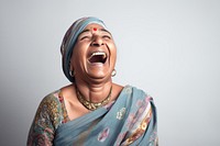 Laughing smile adult woman. 