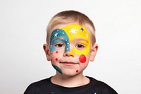 Portrait paint child photo. 