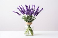 Lavender flower plant jar. 