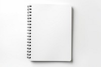 Diary white page white background. 