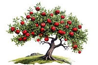 Tree plant apple fruit. AI generated Image by rawpixel.