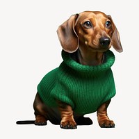 Sweater dachshund animal mammal. 