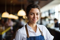 Female adult smile apron. 