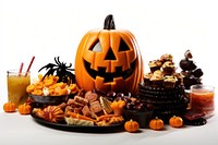 Halloween food jack-o'-lantern celebration. 